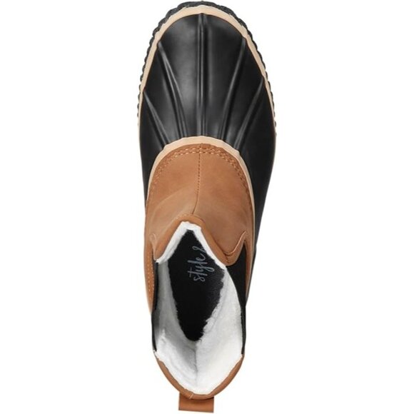 Style & Co. Womens Harlii Faux Leather Pull-on Ankle Boots Chestnut Size 7M - Picture 3 of 5